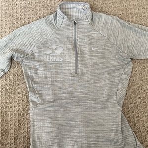 Light Gray Nike BYU quarter zip